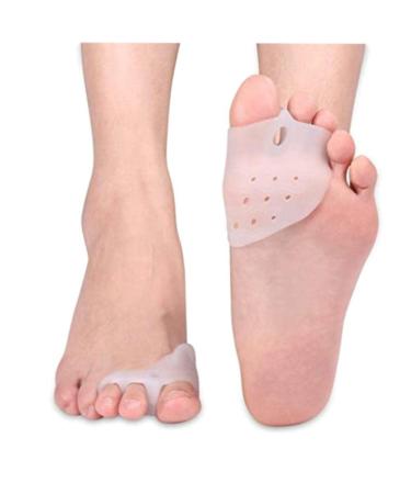 khalery Bunion Sleeve with Gel Toe Pad Toe Separator and Forefoot Protectors - Foot Pain Relief and Bunion Corrector for Athletes Yoga Practitioners Ballet Dancers and More