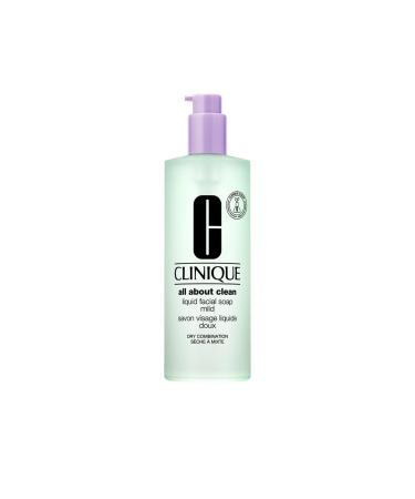 Clinique All About Clean Liquid Facial Soap Mild Dry Combination 13.5 Ounce - Buy Online on GoSupps.com
