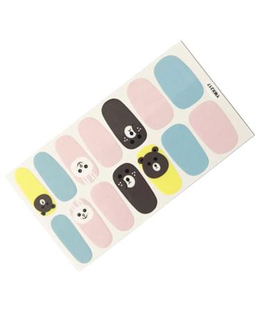 dijiusidy Nail Art Stickers Self-Adhesive Fingernail Decal with Strap Glue DIY Art Decor Full Cover Manicure Kits for Women Girls YMX217