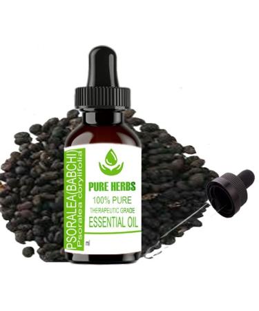 Pure Herbs Psoralea (Babchi) (Psoralea Corylifolia) Essential Oils (100ml) (Plastic)