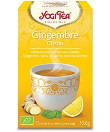 Yogi Tea Ginger Lemon Organic 17 Sachets 17 Unit (Lot de 1) - Buy Online on GoSupps.com