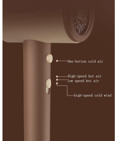 Ion Hair Dryer Small Blow Dryer 1000W Professional Lightweight Compact Hairdryer 3+1 hot and Cold air Speed Adjustment Protect Hair for Many Hairstyles A Small Gift - Buy Online on GoSupps.com