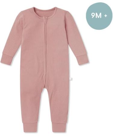 MORI Organic Cotton and Bamboo Zip Up Sleepsuit - Unisex Footed Pyjama 18-24 Months - Buy Online on GoSupps.com