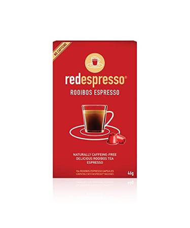 Rooibos Tea Original - Red Espresso - South African - Pods Compatible with Nespresso machines - Vegan, Non GMO, Antioxidant, Calming (10 Pods) 10 Count (Pack of 1)