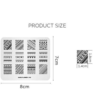 Alexnailart Flower Lace Nail Stamping Plate - Multi-Pattern Image Print Stamper Tool FL010 - Buy Online on GoSupps.com