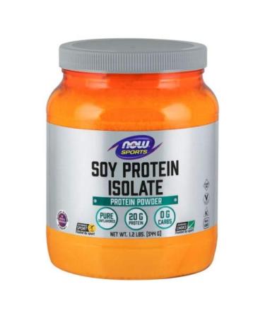 Now Foods Soy Protein Isolate - 1.2 lbs. - Non-GE 6 Pack