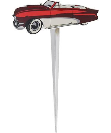 Red Convertible Classic Car Cupcake Topper Picks for Birthday Cake Decorations - Buy Online on GoSupps.com