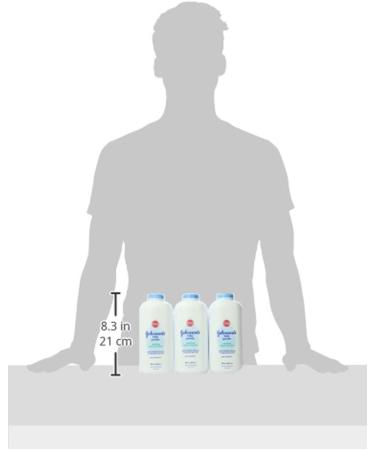 Johnson's Baby Powder Pure Cornstarch with Aloe & Vitamin E 22oz (Pack of 3) - Buy Online on GoSupps.com