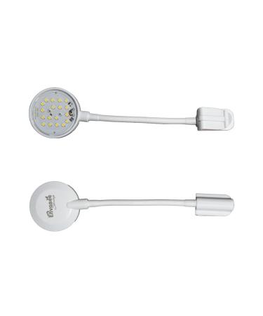 Mini Aquarium USB Led Light for Small Fish Shrimp Tank Freshwater Planted Live Plant Grow Clip on Lights Fishbowl Power Switch Betta Goldfish Lamp 5W (White)
