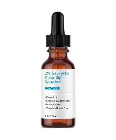 Salicylic Acid Solution (1 Ounce / 30 mL) 2% Salicylic Acid Serum Clearing Pores Promotes Exfoliation and Controls Excess Oil in the Pores Salicylic Acid 2% Solution by Talsen Chemicals