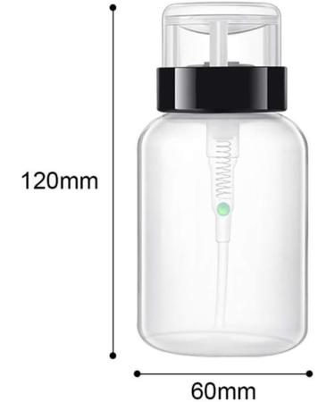 ConStore 2 Pcs 200ml Pump Dispenser Bottles for Nail Polish Remover - Empty Plastic Makeup Alcohol Liquid Pumping Bottles - Buy Online on GoSupps.com