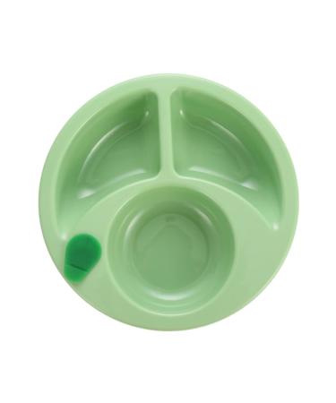 Eioflia Suction Plate Baby Hot Water Plate Plastic Food Warming Plate for Baby Suction Cup Anti Slip Divided Plates Kids Feeding Plates Green
