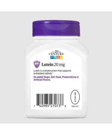 21st Century Lutein 20 mg Softgels - 60 ct Pack of 3 - Buy Online on GoSupps.com