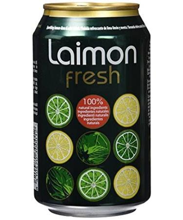 Laimon Fresh – Refreshing with lemon, lime and mint – 33 cl – [Pack of 12]