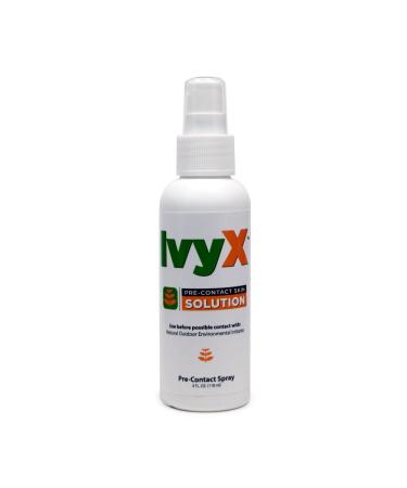 Coretex Ivy X Pre-Contact Skin Solution 4 oz. Travel Size Pump Spray Bottle for Pre-Contact Treatment for Poison Ivy & Posion Oak