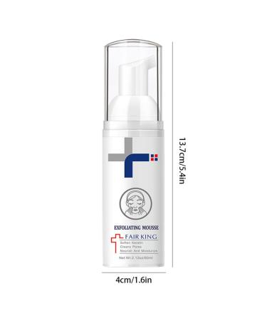 Facial Mousse Exfoliating Gel - Gentle Scrub & Peeling Cream for Smooth Moisturized Skin - 60ML | All Skin Types - Buy Online on GoSupps.com