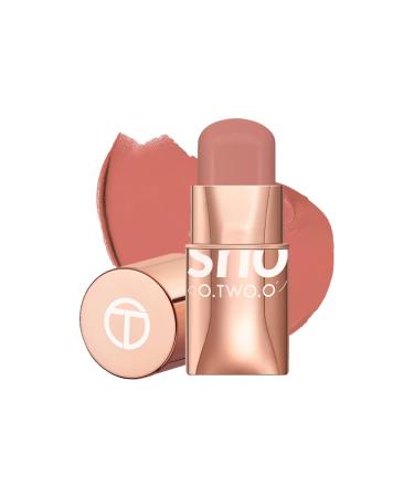 6 Colors Lipstick Glow Colour Bounce Blush Stick 3-In-1 Tint Buildable Waterproof Lightweight Blush Stick Cream Blends Perfectly Onto Skin Dainty For Eyes Lips & Cheeks Versatile Use (#539 Forever)