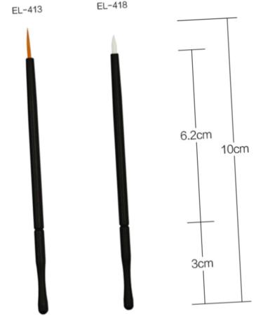 DOITOOL 100pcs Disposable Makeup Tools White Eye Makeup Tools Liquid Eyeliner Eye Shadow Brush Make up 10*0.5cm As Shown - Buy Online on GoSupps.com