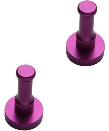 Zerodeko Metal Coat Hanger 2pcs Metal Clothes Hanger Black Robe Towel Hook Backpack Hooks for Wall Hat Towel Rack mediumx2pcs Purplex2pcs - Buy Online on GoSupps.com