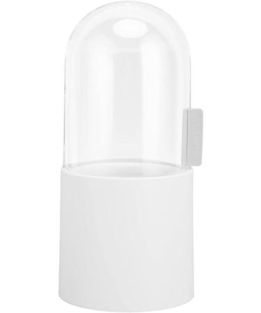 Verdant Touch Makeup Brush Holder with Pearls Clear Lid Waterproof Dustproof Side Opening Bathroom Storage Bin White - Buy Online on GoSupps.com