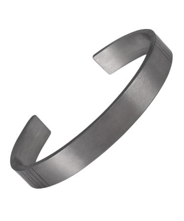 EnerMagiX Titanium Magnetic Bracelet for Women or Men Titanium Bangle with Magnets Father's Day Gift for Dad Husband