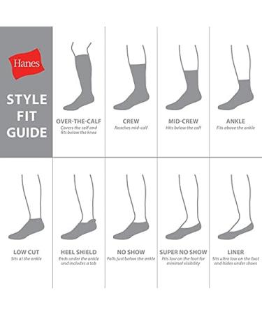 Hanes Boys' Double Tough Cushioned Ankle Socks 12-Pair Pack - Medium White/Grey - Buy Online on GoSupps.com