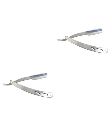 minkissy 2pcs Razor Stainless Steel Hairy Knife Man
