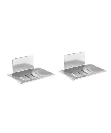 Ciieeo 2pcs Soap Holder Wall Suction Cup Soap Dish Soap Container Lip Gloss Container Vacuum Soap Dish Bathroom Ghee Wicks Soap Dish Holder Soap Rack Drain Rack Sucker