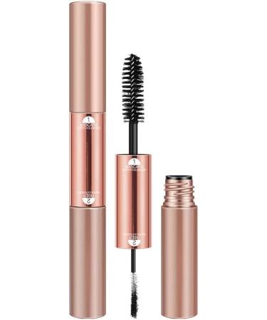 Double Head Mascara with Large and Small Brush 2 in 1 Mascara for Short Thin Eyelashes Smudge-proof No Clumping No Flaking Waterproof Extra Long Eyelashes Voluminous Lashes (Pack of 1) - Buy Online on GoSupps.com