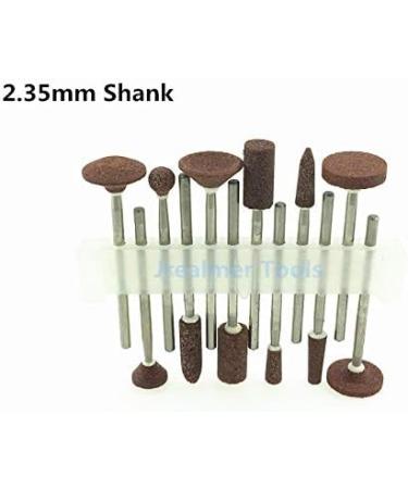 Maslin 12pcs/Set Assorted Ceramic Stone Nail Drill Bit 3/32"Burr Bits for Manicure Drill Access Mounted Points - (Color: Brown) - Buy Online on GoSupps.com