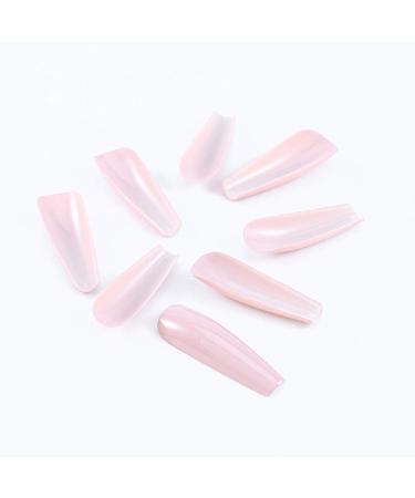 Brishow Artificial Long Nails | Grey Press-On Full Cover | 24 Pure Color Nail Set for Women & Girls - Buy Online on GoSupps.com
