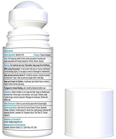 BIO-Relief Pain Relief Gel 3 oz Roll-on | 10% Menthol & Arnica | Fast Acting Topical Analgesic for Arthritis, Muscle and Joint Pain - Buy Online on GoSupps.com