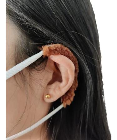 Buy Adjustable Face Mask Ear Savers - 4 Pairs Coffee | Anti-Pain Earloop Covers & Protectors for Enhanced Comfort - Buy Online on GoSupps.com
