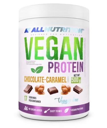 Allnutrition Vegan Protein, Chocolate Caramel - 500g