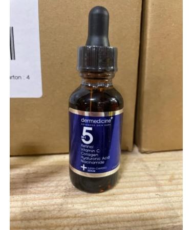 5-in-1 Potent Face Serum with Retinol Vitamin C & Hyaluronic Acid | Anti-Aging & Dark Spot Reduction | 2 fl oz - Buy Online on GoSupps.com