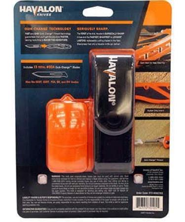 Havalon Piranta-Edge Blaze Orange Handle with 12 Crazy Sharp Blades - One Size - Buy Online on GoSupps.com