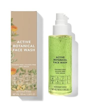 NP Active Botanical Face Wash | Vegan Paraben & Sulphate Free | Fights Pigmentation | Hydrating Calm & Youthful Skin & Brightens Skin | 100 ml