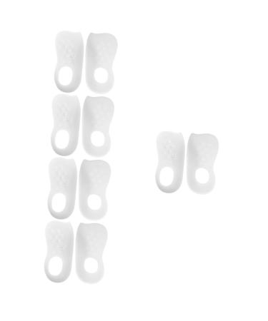 Mobestech 5 Pairs Foot Insoles Arch Support Insoles Men Arch Insoles Pad Arch Support Sleeve Practical Foot Pad O/x Foot Care Shoe Inserts Sole of Foot Man Supplies TPR White
