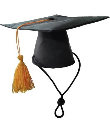 Pet Graduation Cap Dog Graduation Hat with Yellow Tassel Pet Grad Costume Party Apparel Holiday Accessory for Dogs Cats - Buy Online on GoSupps.com
