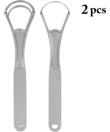 U-Shaped Tongue Brush - 2 Pack Stainless Steel Tongue Scraper for Adults | Double & Single Layer Oral Hygiene - Buy Online on GoSupps.com