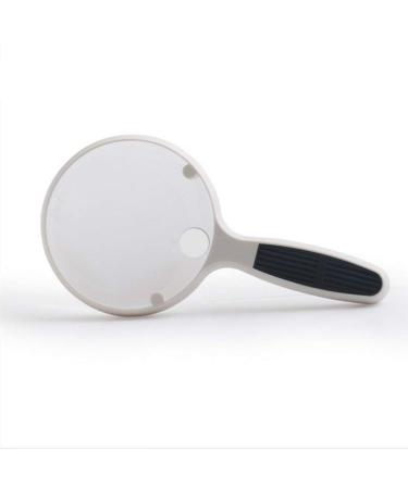 Coin Glass Double Lenses 2.5X 4X Magnification Elderly Reading Handheld Magnifier for Repair Identification Crafts Carving Made in China