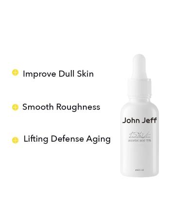 1PC John Jeff Vitamin C VC Serum Soothing Relieving Redness Dullness Yellowness Balancing Facial Serum Essence Firming Skin Serum Ampoule (15% VC for Pro) - Buy Online on GoSupps.com
