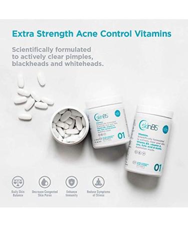 SkinB5 Extra Strength Acne Control 60 Tablets - Skin Care Treatment - Buy Online on GoSupps.com