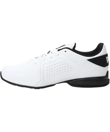 PUMA Men's Viz Runner Sneaker - 44 EU Puma White & Black - International Shipping Available - Buy Online on GoSupps.com