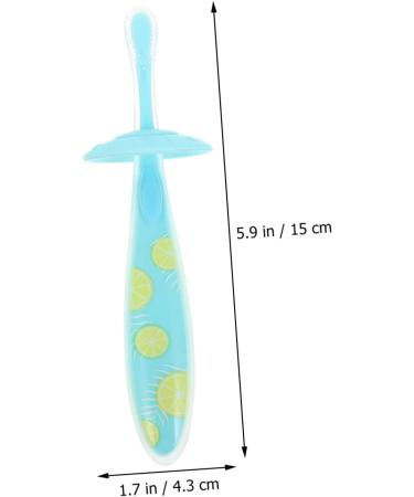 Gatuida 3pcs Baby Toothbrush Set - Soft Fur Food Grade Silicone Cleaning Brushes for Infants & Toddlers - Buy Online on GoSupps.com