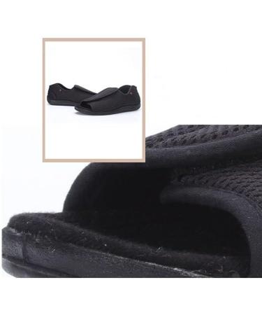 Men's Lightweight Air Cushion Diabetic Slippers - Non-Slip, Warm, and Breathable Grey Shoes with Arch Support and Easy On/Off - Buy Online on GoSupps.com