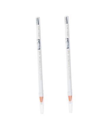 FOMIYES Eyebrow Pencil Longwear Eyeliner Pencil White Eyeliner Highlighter Waterproof Eyeliner Pencil Supplies for Women Makeup 2pcs