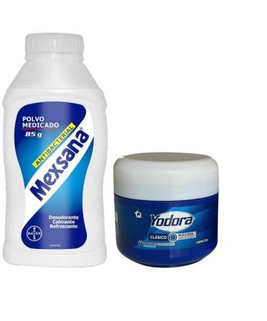 Mexsana Powder (85g - 2.9oz) Polvo Mexsana (85g - 2.9oz) & Classic Yodora Deodorant maximum protection. 32gr - 1.12 oz