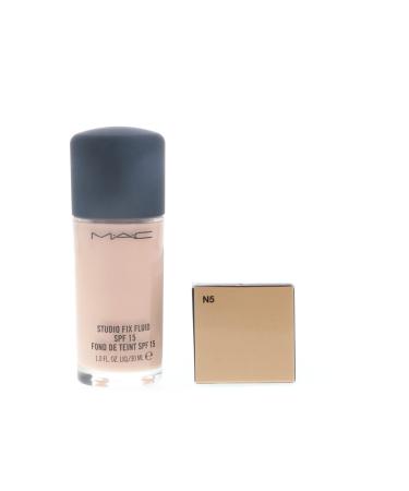 MAC Studio Fix Fluid Foundation SPF 15 N5 - 1 oz | Long-lasting Coverage - Buy Online on GoSupps.com