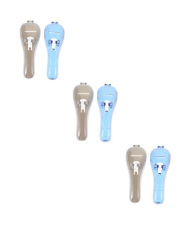 FRCOLOR 6 STK razor storage box holder for bare shaver Storage case for razor razor holder electric shaver for men plastic crazier electrical hair clip travel